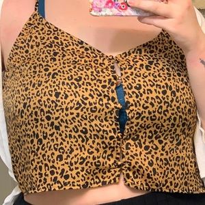Cheetah print crop top!
